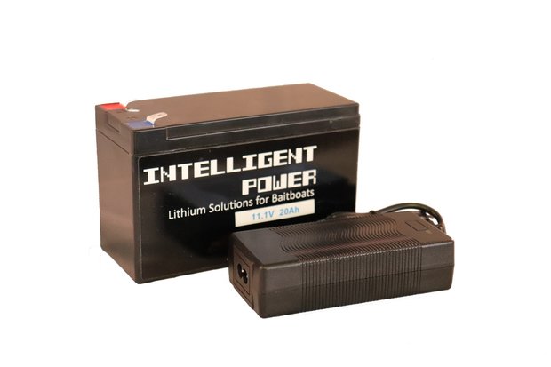 bibliotheek onze hoesten Intelligent Power Lithium-ion (voerboot) accu 11,1 Volt 20Ah, inclusief 3A  lader - Berns Baitboats
